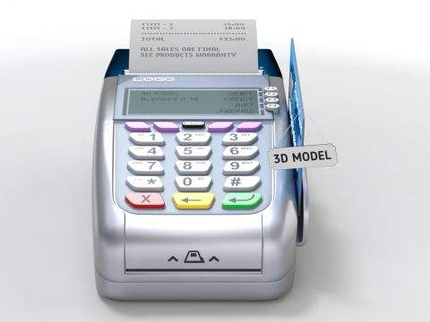Credit Card Reader Modèle 3D