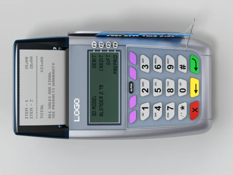 Credit Card Reader 3D Model