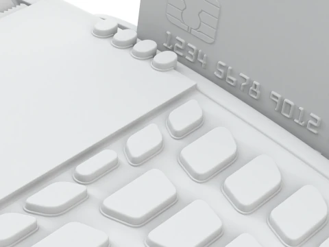Credit Card Reader 3D Model