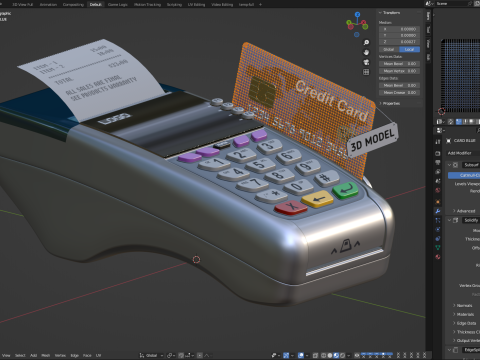 Credit Card Reader Modèle 3D