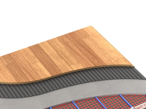 Fu&szlig;bodenheizung 3D Modell