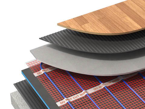 Fu&szlig;bodenheizung 3D Modell