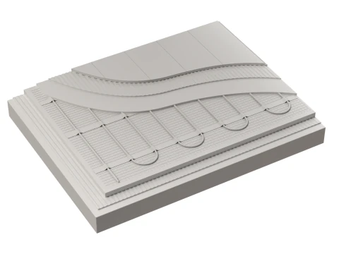 Fu&szlig;bodenheizung 3D Modell