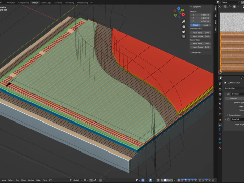 Fu&szlig;bodenheizung 3D Modell