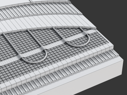 Floor Heating System 3D 모델