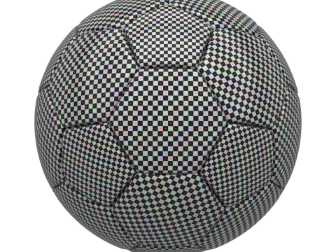 Rotating soccer ball with national flags Modèle 3D
