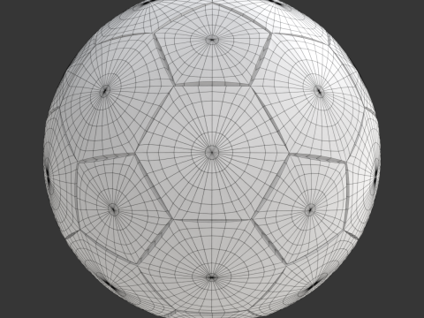Rotating soccer ball with national flags Modèle 3D