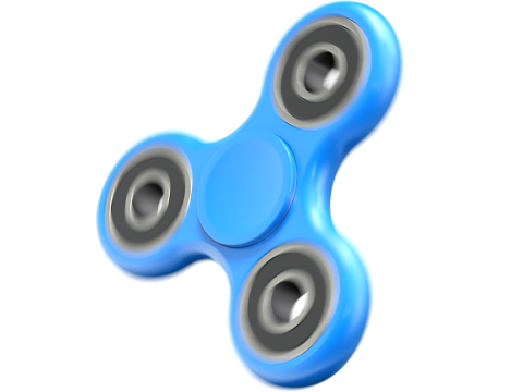 Rotating Fidget Spinner Model 3D