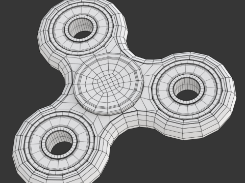 Rotating Fidget Spinner 3D 模型