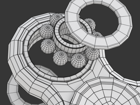 Rotating Fidget Spinner 3D 模型