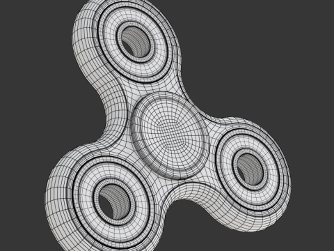 Rotating Fidget Spinner 3D 模型