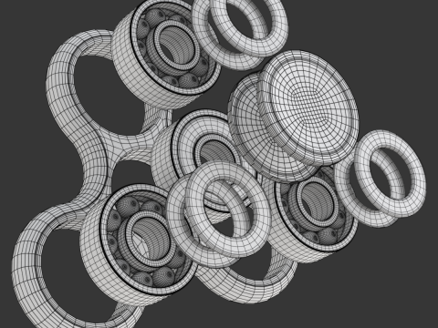 Rotating Fidget Spinner 3D 模型