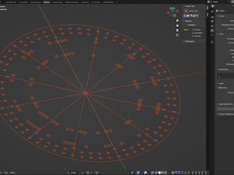 DIY Wall clock with rope numbers 3D Model