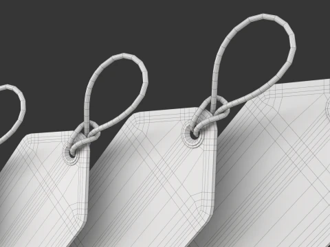 Discount Label Set 3D Model