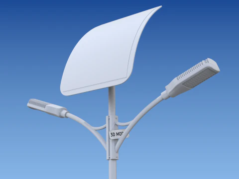 Solar Street Lamp 3D Model