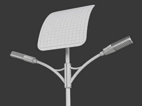 Solar Street Lamp Modelo 3D