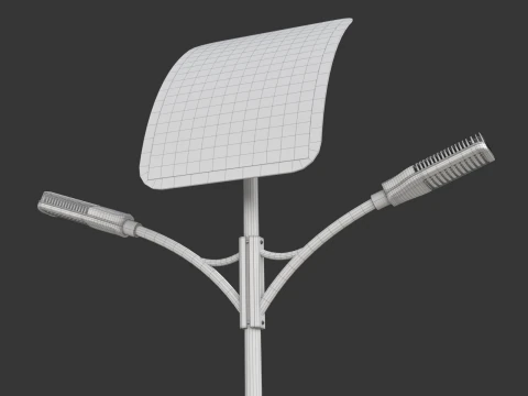 Solar Street Lamp 3D Model