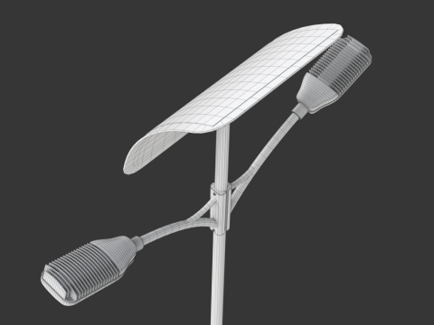 Solar Street Lamp Modelo 3D