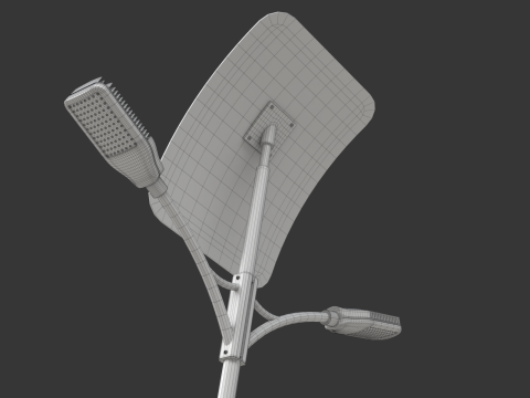 Solar Street Lamp Modelo 3D