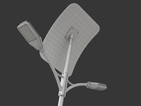 Solar Street Lamp 3D Model