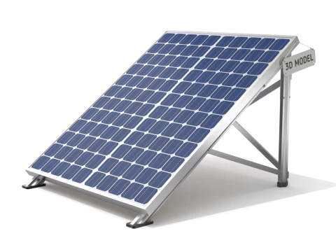 Home Solar System Components 3D Model