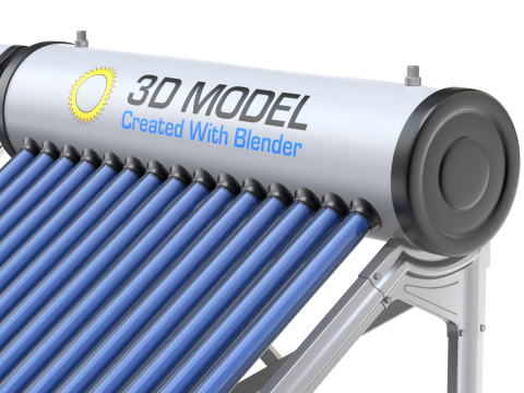 Home Solar System Components 3D Model