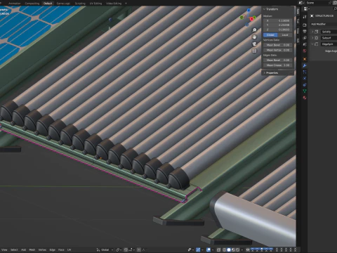 Home Solar System Components 3D Model