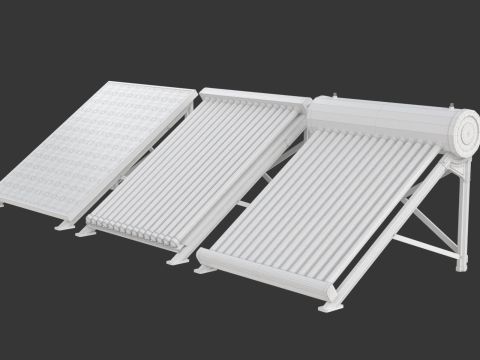 Home Solar System Components 3D Model