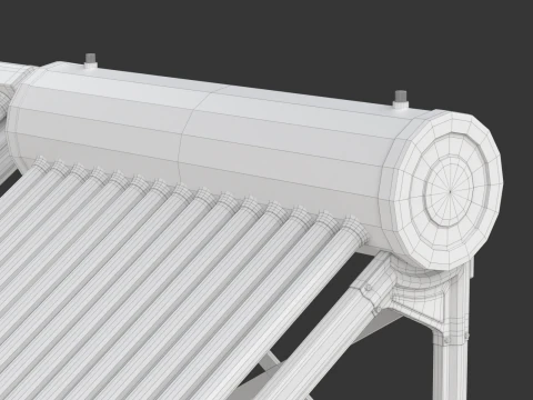 Home Solar System Components 3D Model