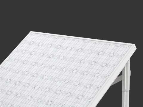 Home Solar System Components 3D Model