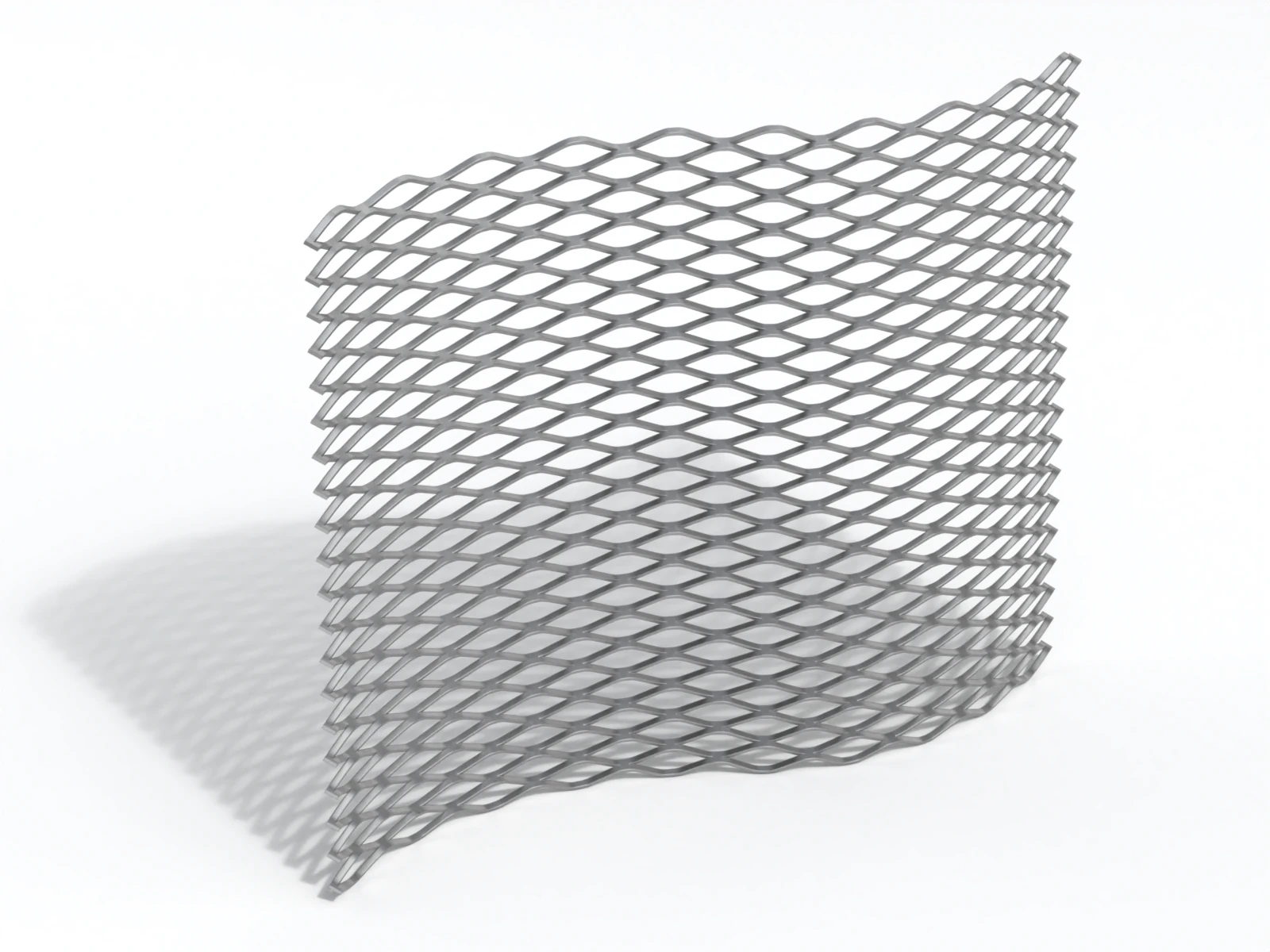 Adaptable Expanded Metal Mesh 3D Model .c4d .max .obj .3ds .fbx .stl .blend 