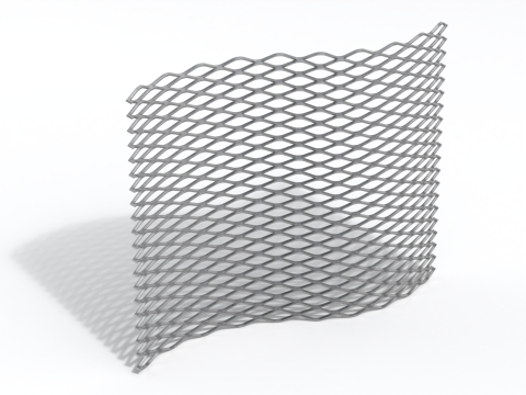 Adaptable Expanded Metal Mesh 3D Model