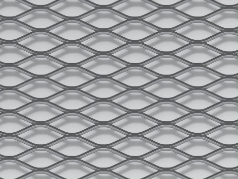 Adaptable Expanded Metal Mesh 3D Model