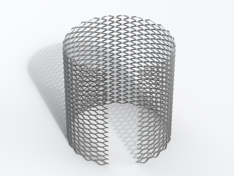 Adaptable Expanded Metal Mesh 3D Model