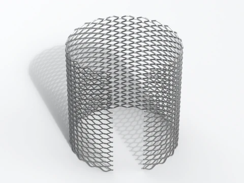 Adaptable Expanded Metal Mesh 3D Model