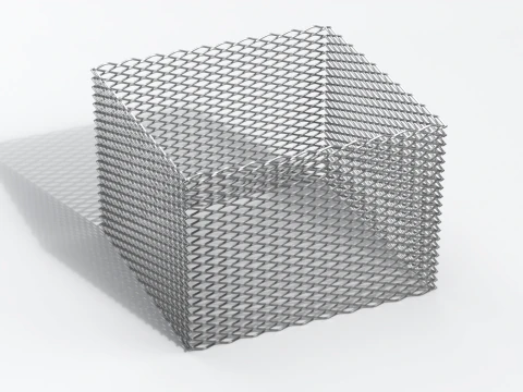 Adaptable Expanded Metal Mesh 3D Model