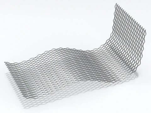 Adaptable Expanded Metal Mesh 3D Model