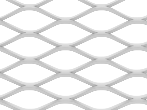 Adaptable Expanded Metal Mesh 3D Model