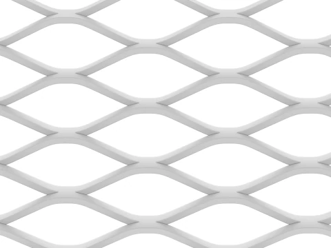 Adaptable Expanded Metal Mesh 3D Model