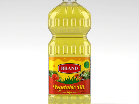 Кулінарна олія пляшка 3D Модель