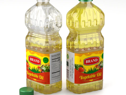 Cooking Oil Bottle 3D Model