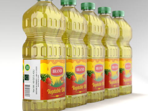 Cooking Oil Bottle 3D 模型
