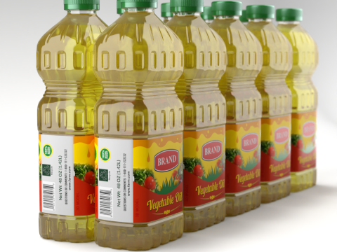 Cooking Oil Bottle 3D 模型