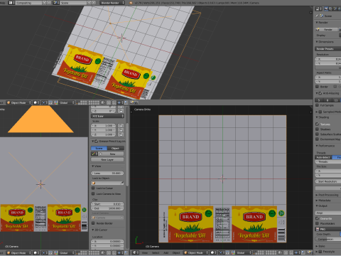 Cooking Oil Bottle 3D 模型
