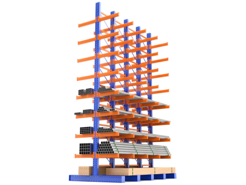 Syst&egrave;me de rayonnage en porte-&agrave;-faux Modèle 3D