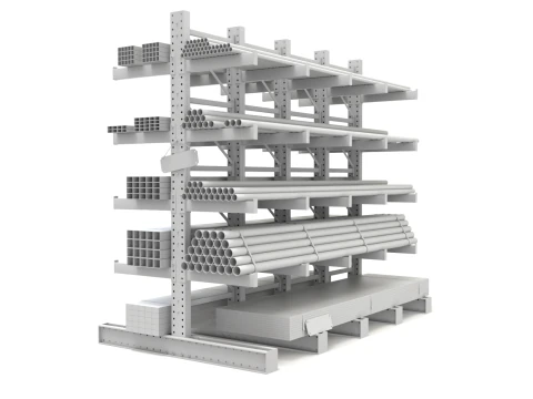 Syst&egrave;me de rayonnage en porte-&agrave;-faux Modèle 3D