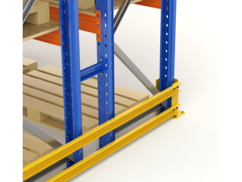 Sistema de estantes de paletes Modelo 3D