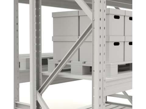 Pallet Racking System Model 3D