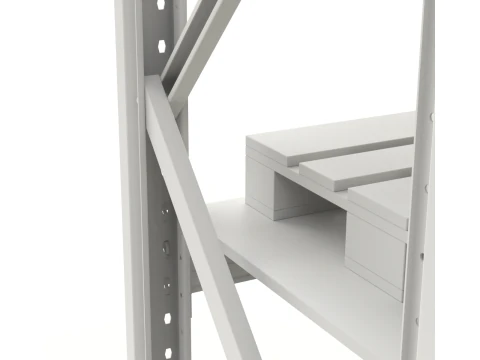 Sistema de estantes de paletes Modelo 3D