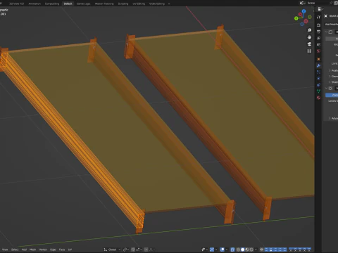 Sistema de estantes de paletes Modelo 3D